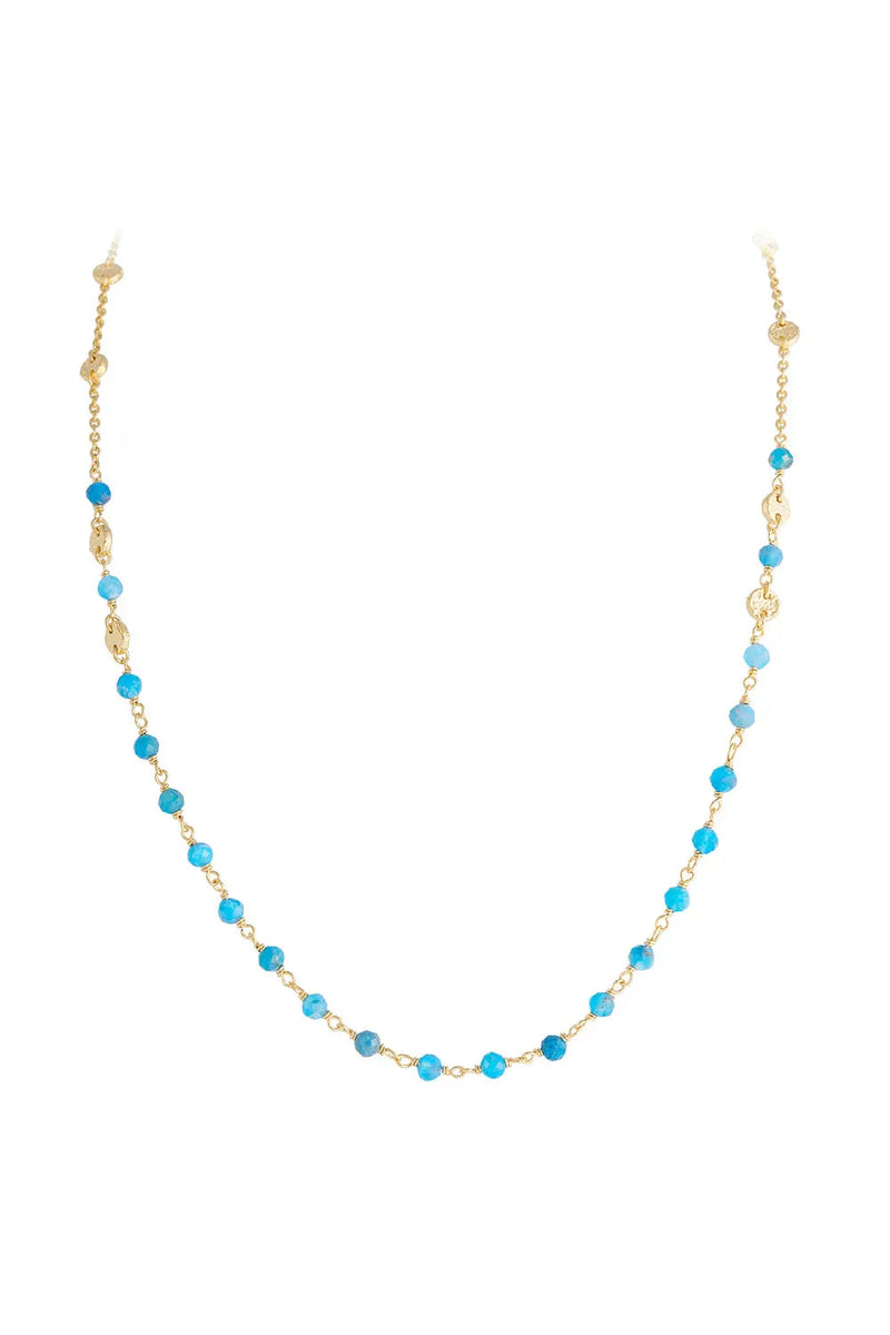 Blue Grotto Antique Necklace Gold