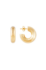 Bold Gold Midi Hoops