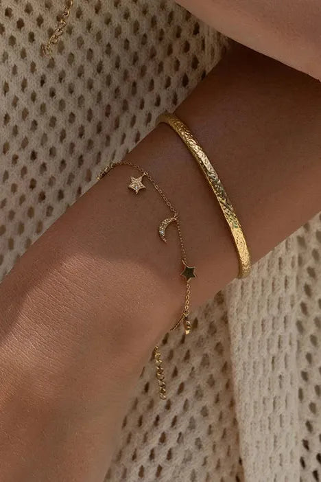 Moondust Gold Charm Bracelet