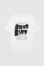 Anine Bing Walker Tee Spray Paint Ivory