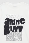 Anine Bing Walker Tee Spray Paint Ivory