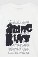 Anine Bing Walker Tee Spray Paint Ivory