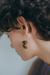 Temple Earth Wire Earrings Malachite