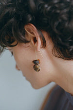 Temple Earth Wire Earrings Malachite