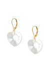 Glass Heart Earrings