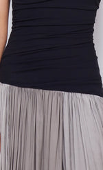 Serene Strapless Maxi Dress Black/Taupe