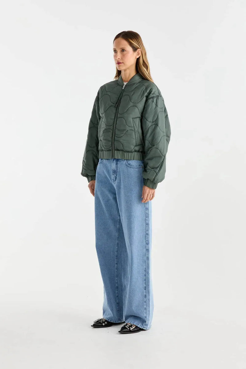 Magnolia Quilted Jacket Olive