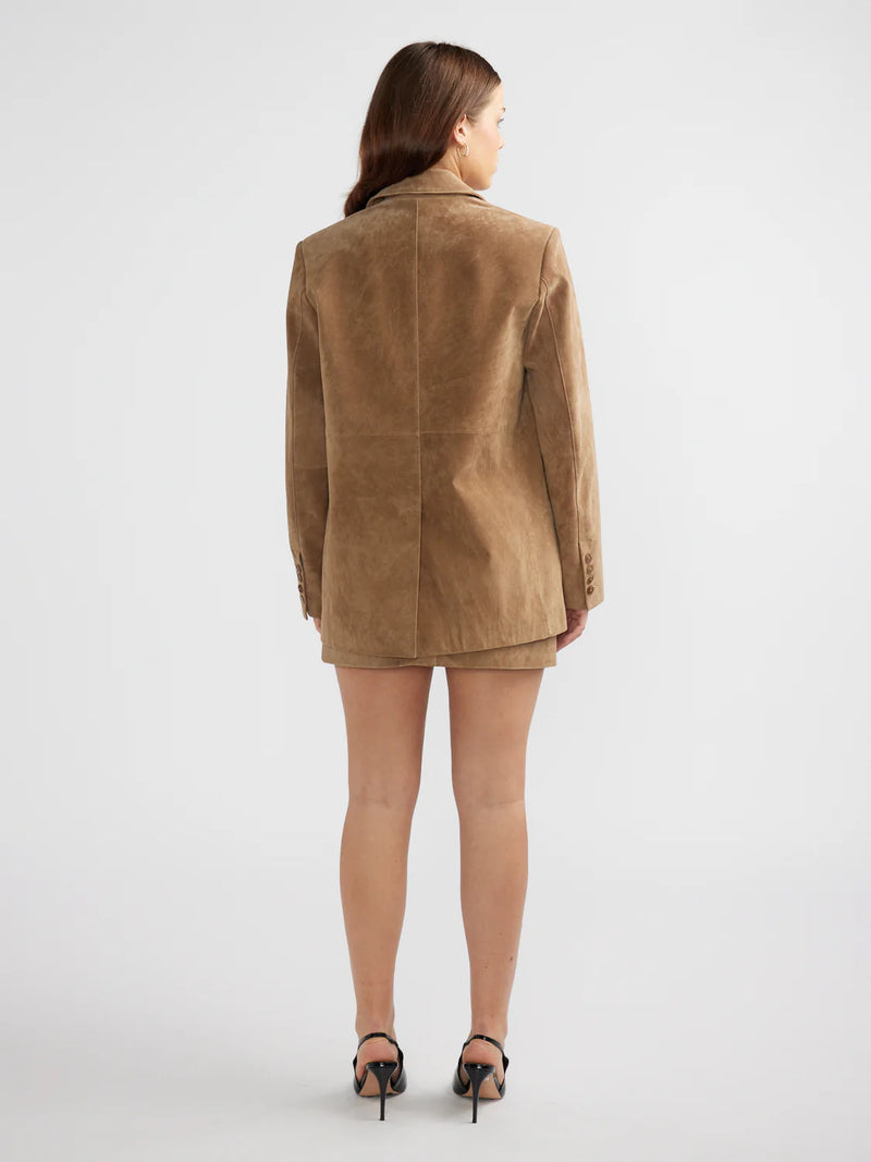 Ana Suede Blazer Toffee