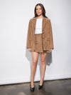 Ana Suede Blazer Toffee