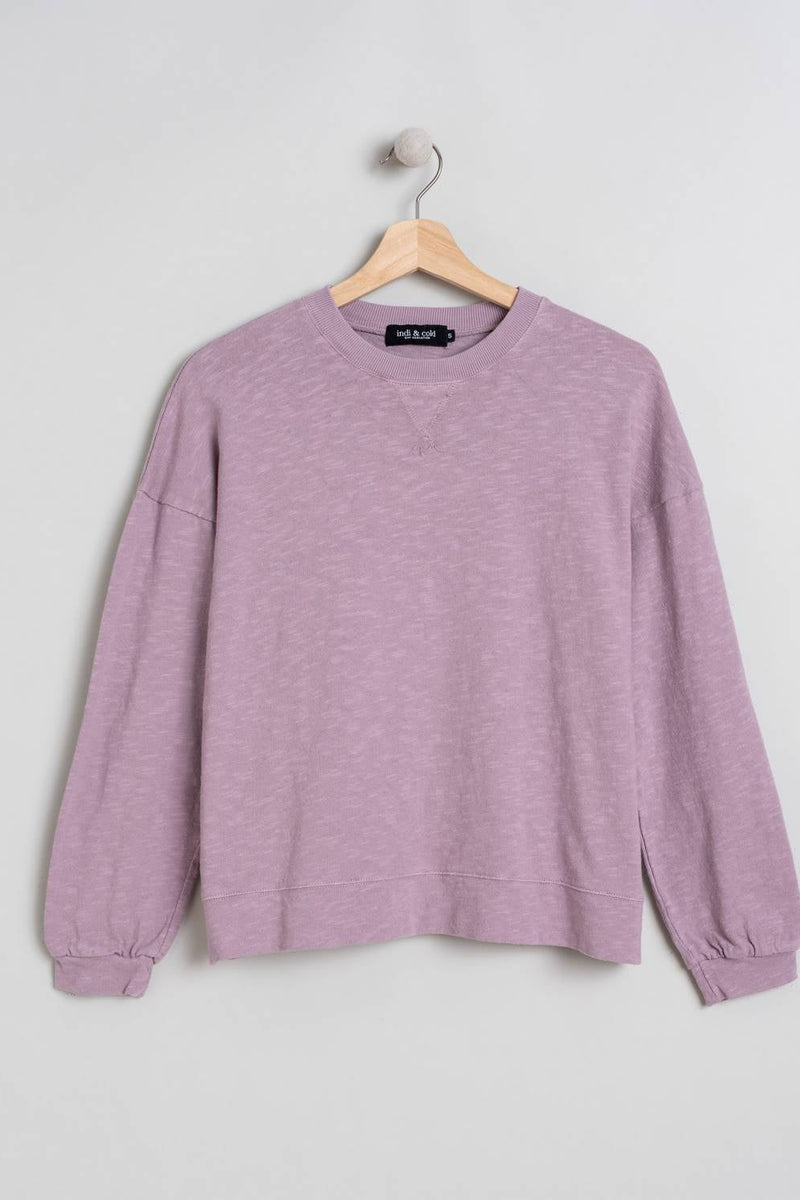 Organic Cotton Sweatshirt Lavender