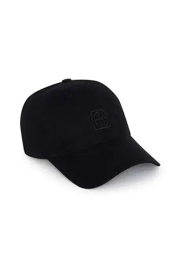 Jeremy Baseball Cap Framed Monogram Black