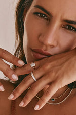 Emerald Cut Solitaire Ring Gold