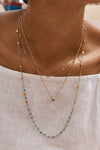 Blue Grotto Antique Necklace Gold