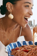 Blue Grotto Antique Necklace Gold