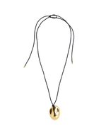 Dylan Dome Necklace Cord 14k Gold Plated