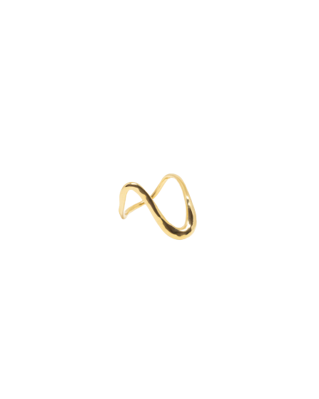 Swirl Ring Large 14k Vermeil