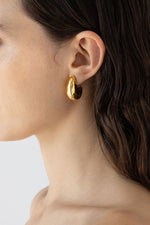 Volume Hoop Small 14k Gold Plated