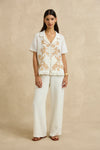 Gabriella Shirt Ivory Embroidery
