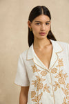 Gabriella Shirt Ivory Embroidery