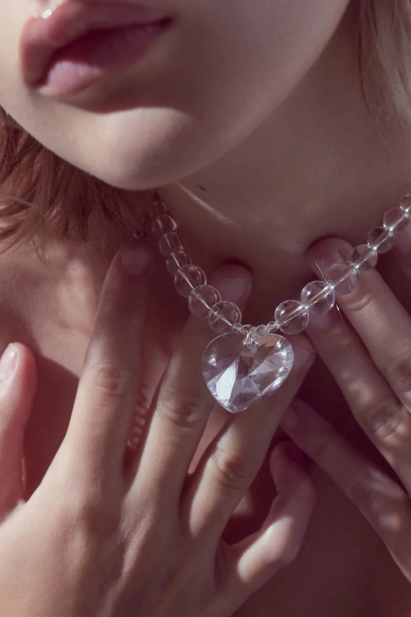 Glass Heart Necklace