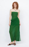 Aida Draped Maxi Dress Pine Green