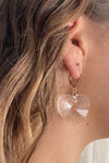 Glass Heart Earrings