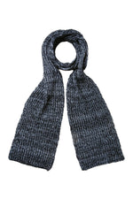 Fluffy Knit Scarf Blue