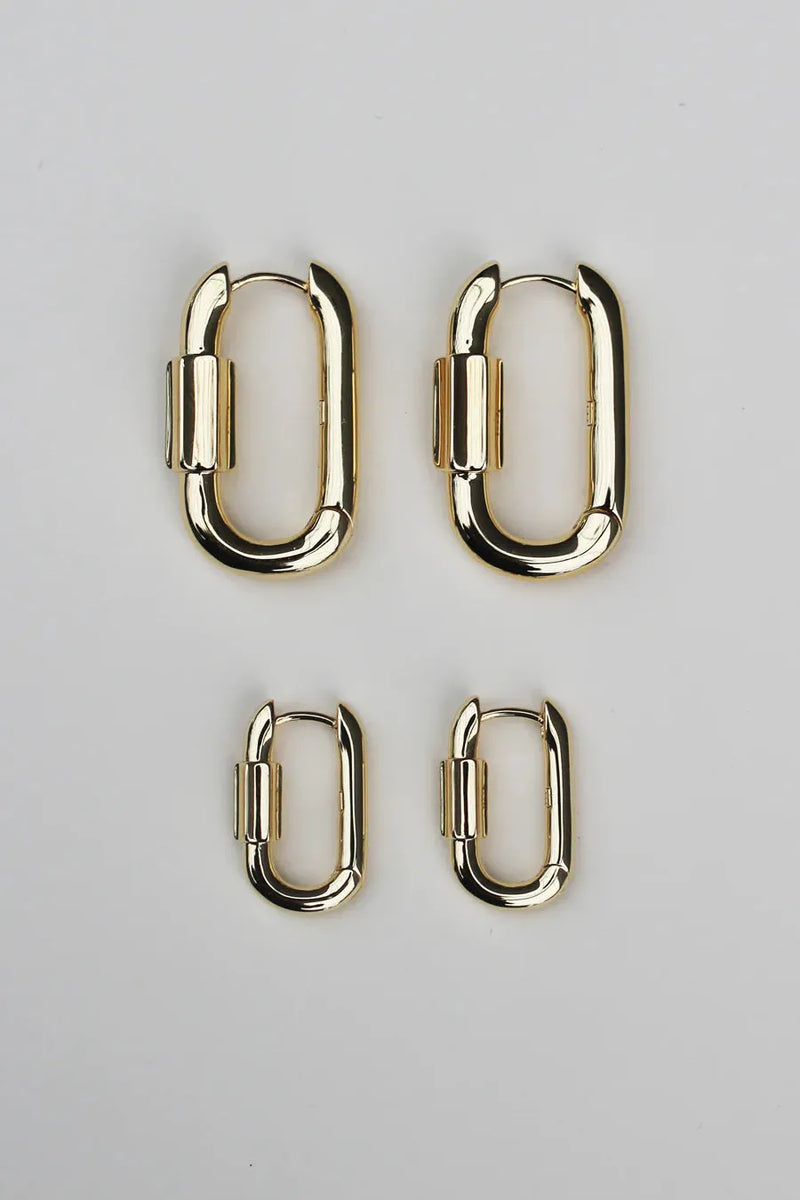 Disengage XL Hoops 18K Gold Plating
