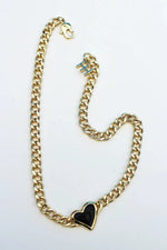 Whitney Heart Choker 18K Gold Plating