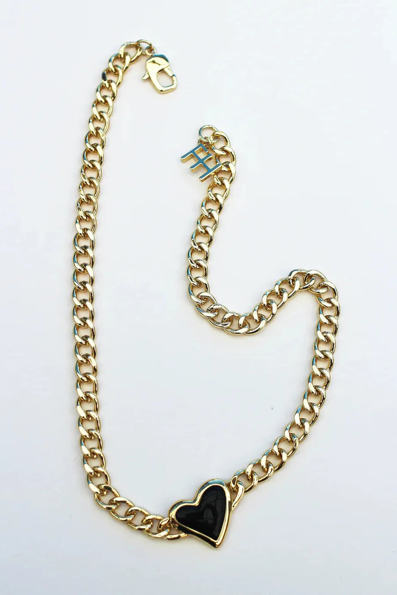 Whitney Heart Choker 18K Gold Plating
