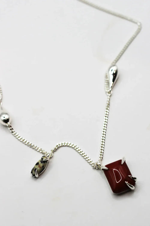 It’s Complicated Gemstone Necklace Solid Sterling Silver