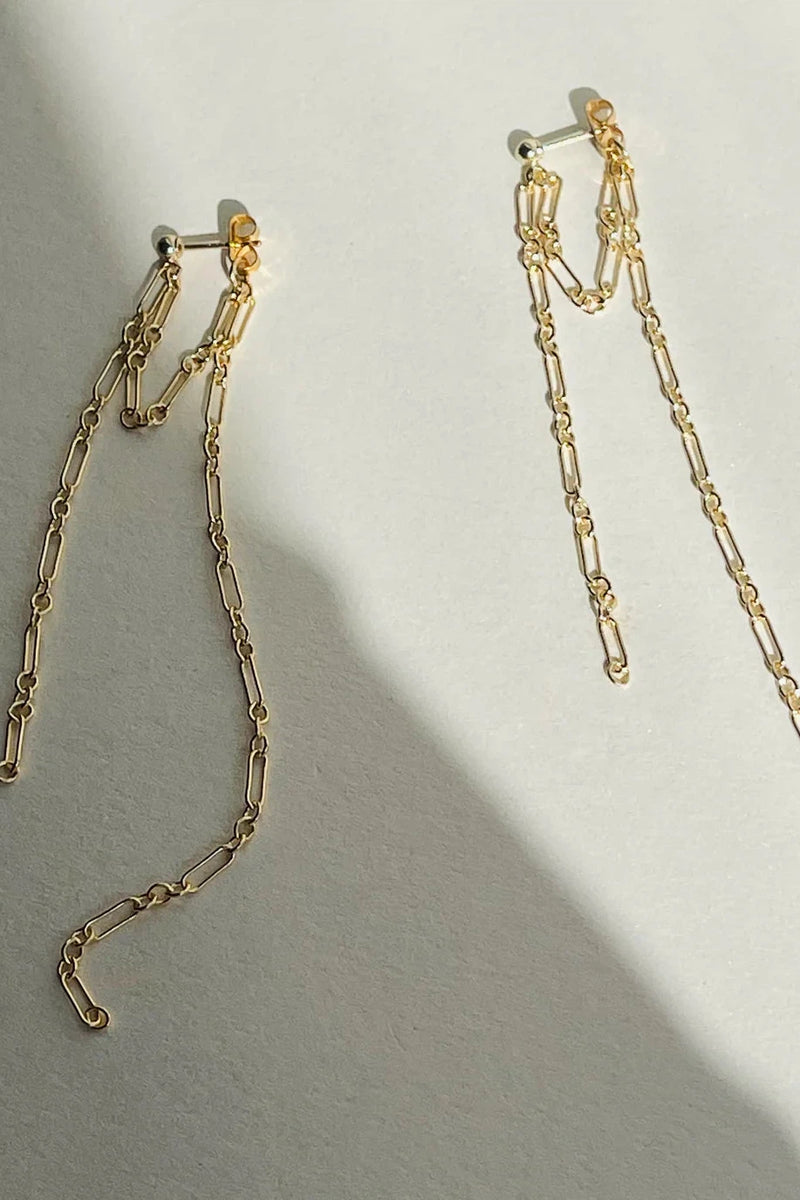 Calla Tassel Earrings Gold