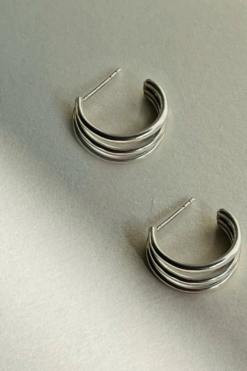 Ever Silver Hoops