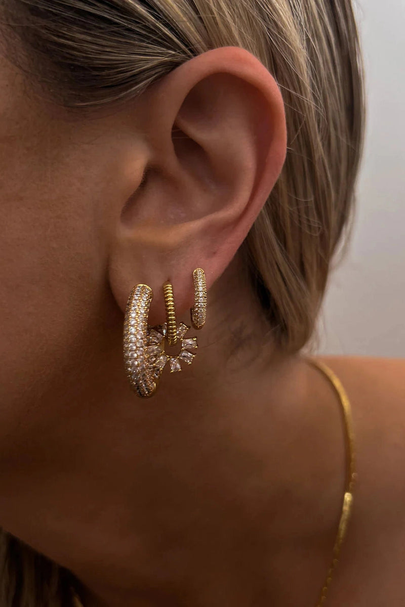 The Reversible Amalfi Hoops Gold