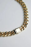 Attitude Statement Curb Chain 18K Gold Plating