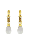 Ines Earrings Crystal Quartz Gold