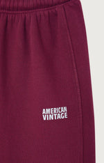 Izubird Wide Leg Joggers Vintage Burgundy