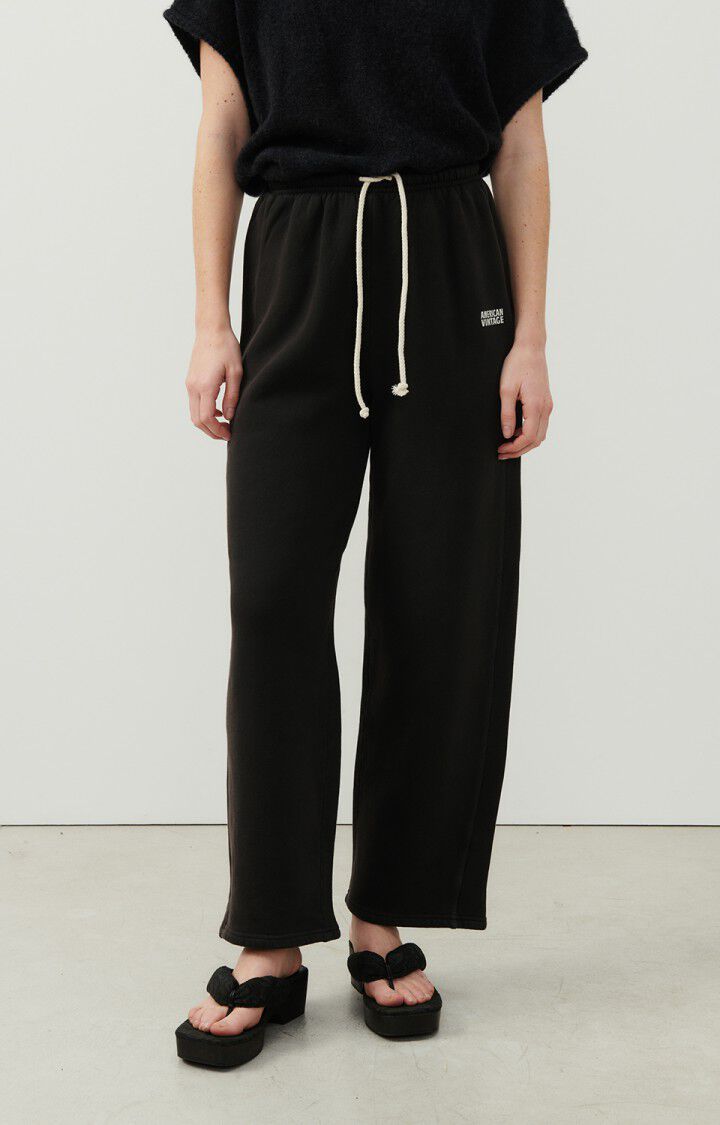 Izubird Wide Leg Joggers Vintage Liquorice