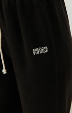 Izubird Wide Leg Joggers Vintage Liquorice