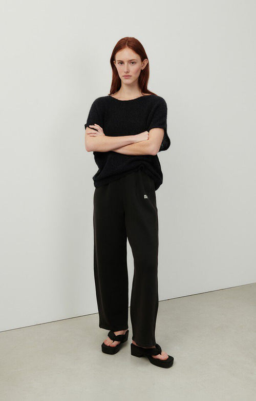 Izubird Wide Leg Joggers Vintage Liquorice