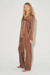 Jules Classic Silk Shirt Walnut