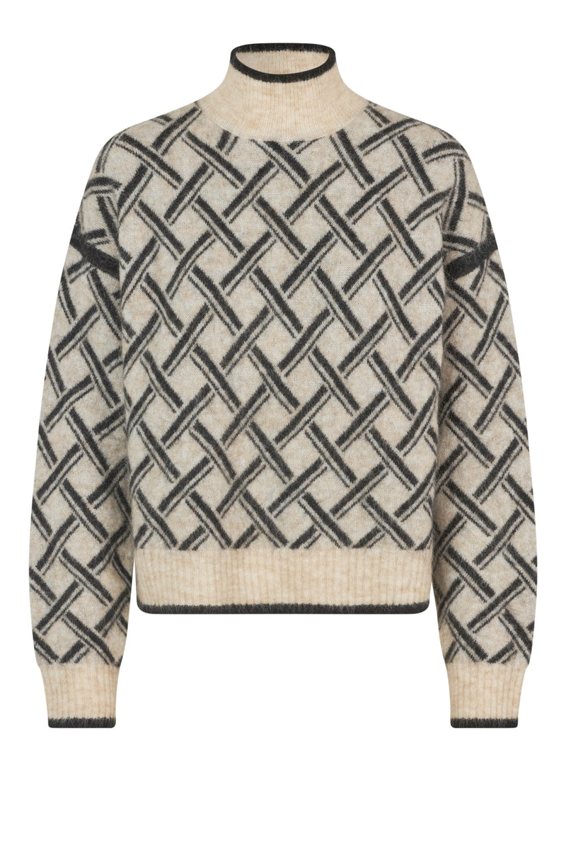 Kaja Knit T-Neck Brazilian Sand