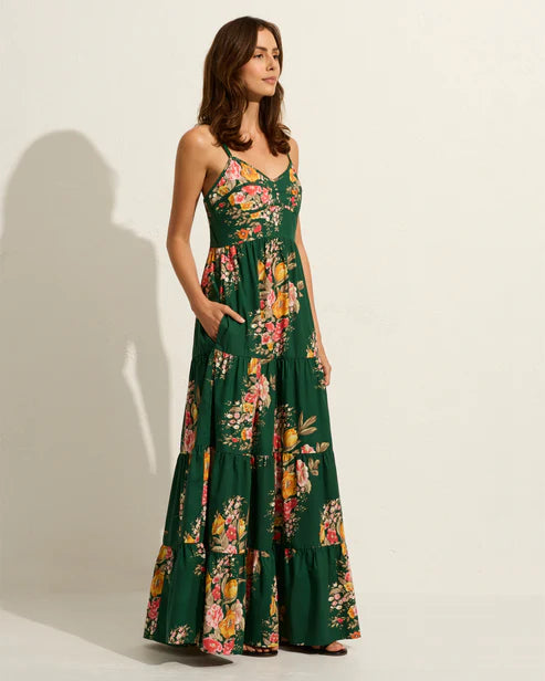 Liberty Maxi Dress Emerald