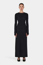 Gerard Wool Skirt Black