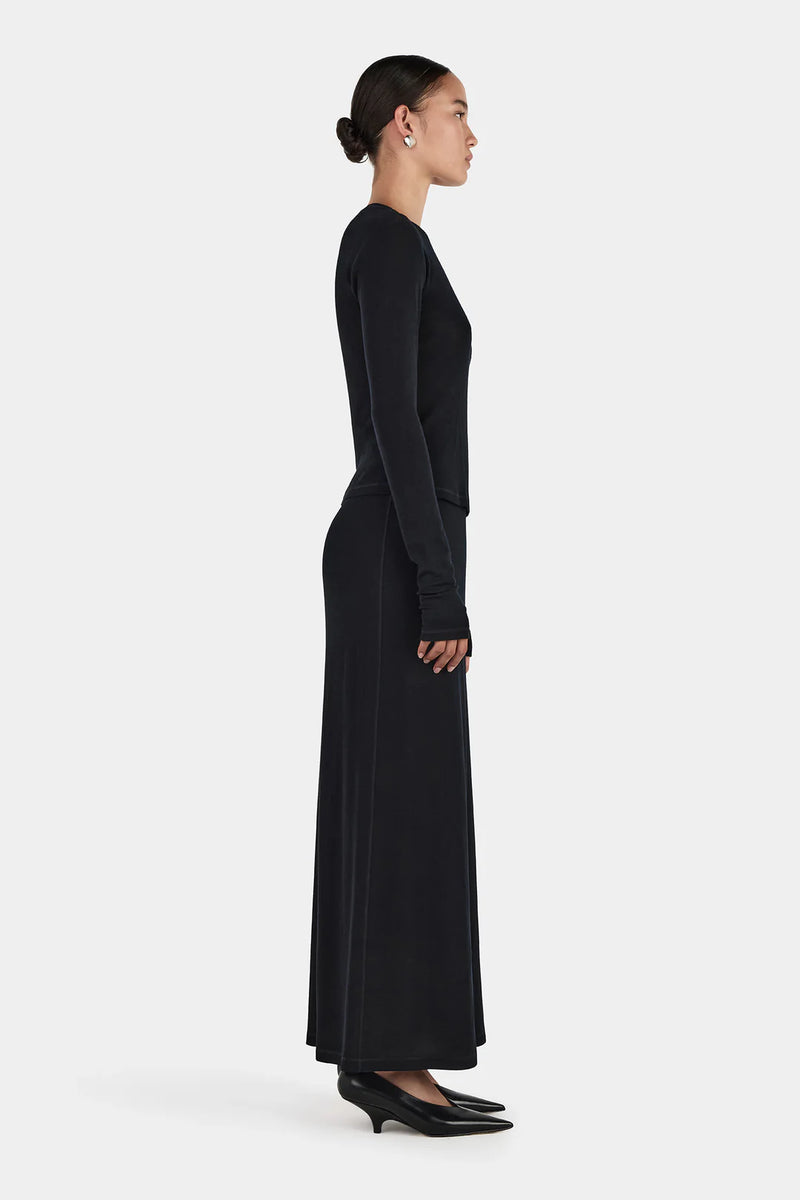 Gerard Wool Skirt Black