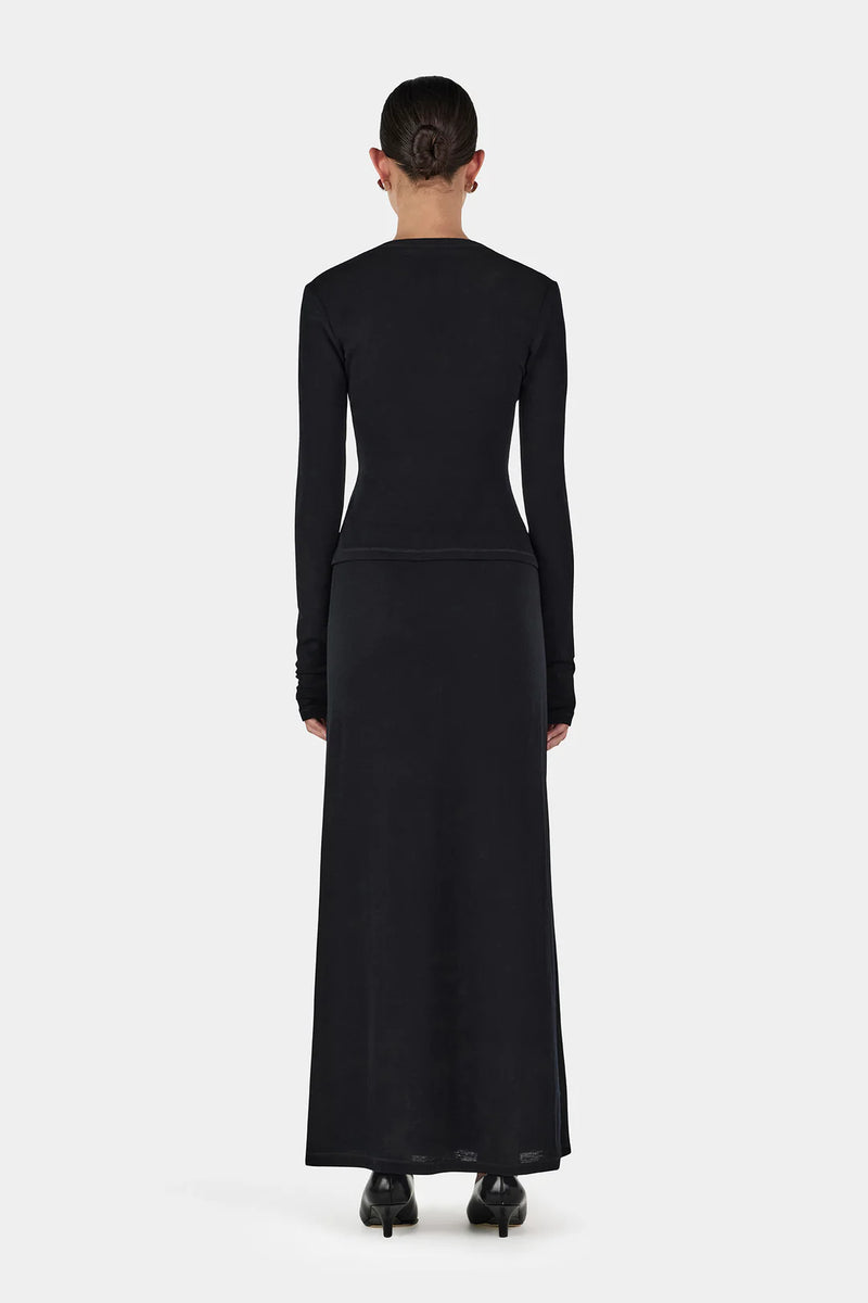Gerard Wool Skirt Black