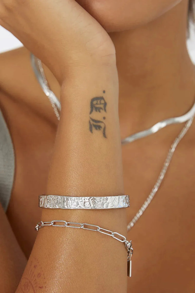 Olivia Silver Cuff Bracelet