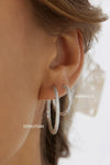 Sebastian Silver Hoop Earrings