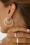 Sebastian Silver Hoop Earrings