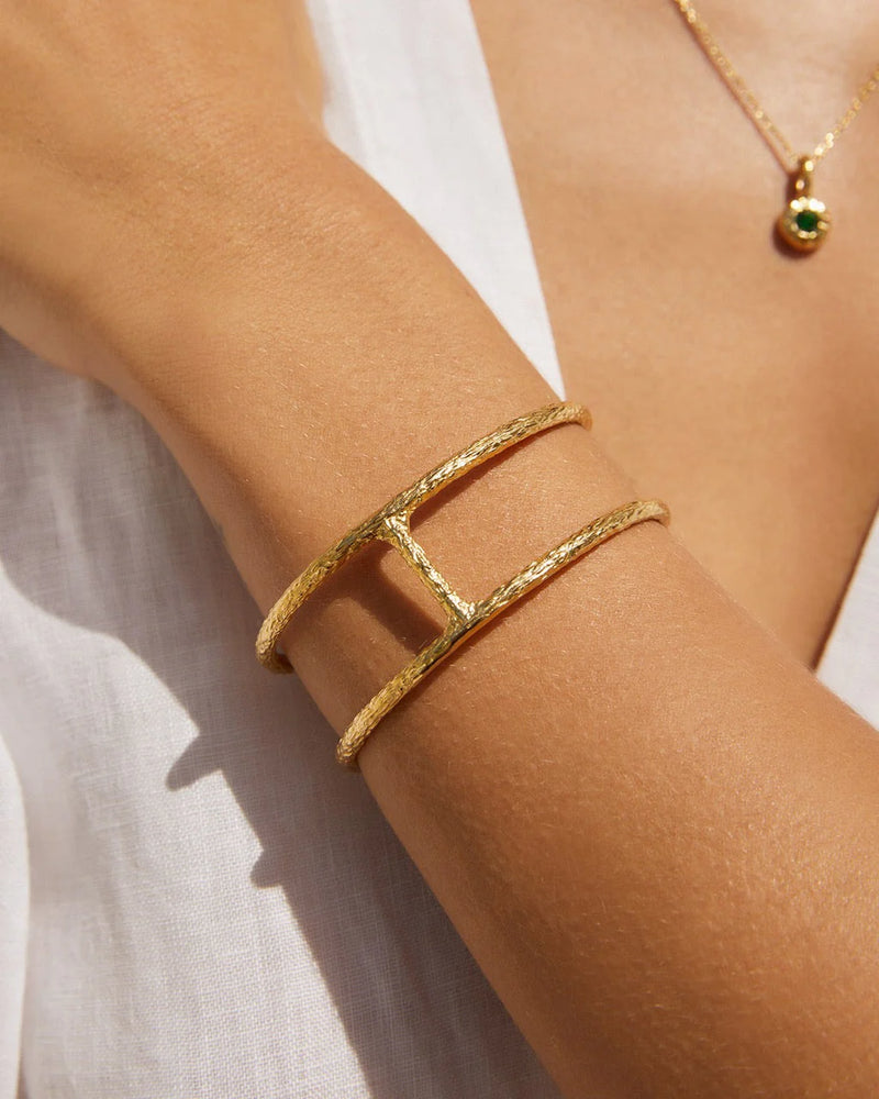 Maya Gold Cuff Bracelet